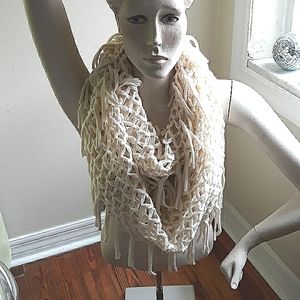 cream color infinity scarf